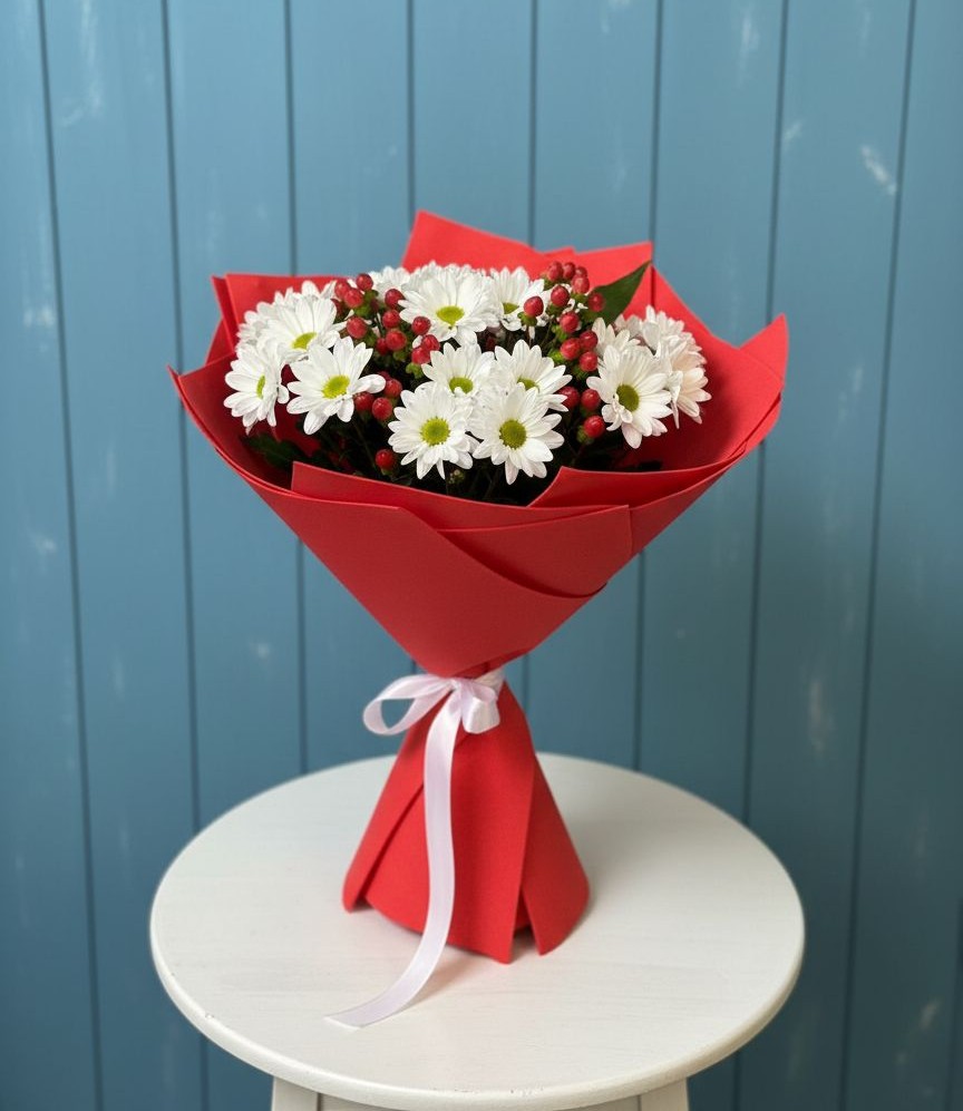 Букет цветов из: Хризантемы в Тисули