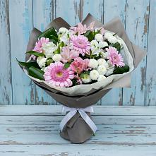 Букет цветов из:  Герберы, Альстромерии и Хризантемы в Тисули