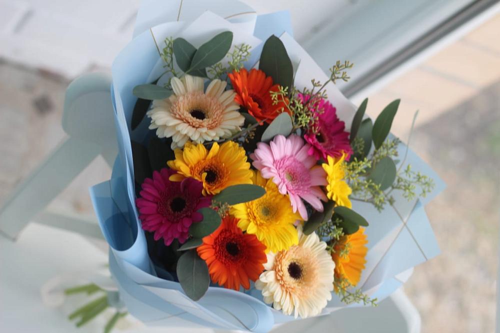 Букет цветов из: Герберы в Тисули