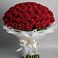 Букет 101 Красная роза Блэк Мэджик в Тисули