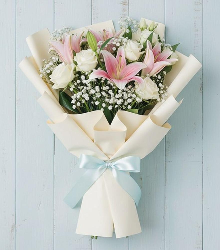 Букет цветов из: Лилии в Тисули