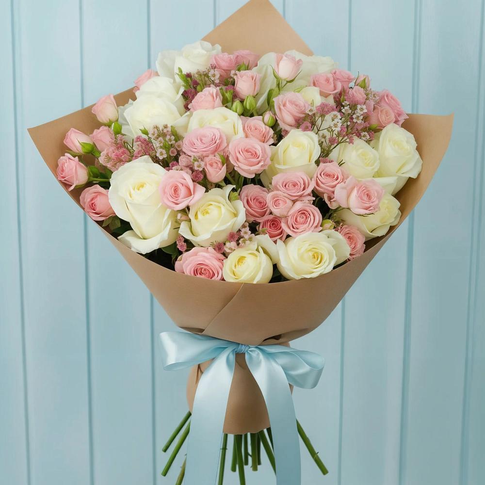 Букет цветов из: Розы в Тисули