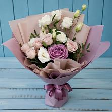 Букет цветов из:  Розы и Лизиантусы в Тисули