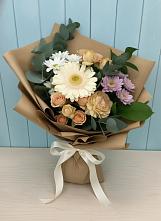 Букет цветов из:  Герберы и Хризантемы в Тисули