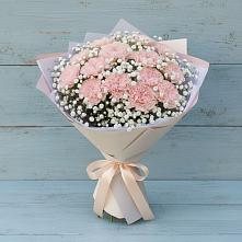 Букет цветов из:  Гвоздики #REPLACE_PRED# Тисули