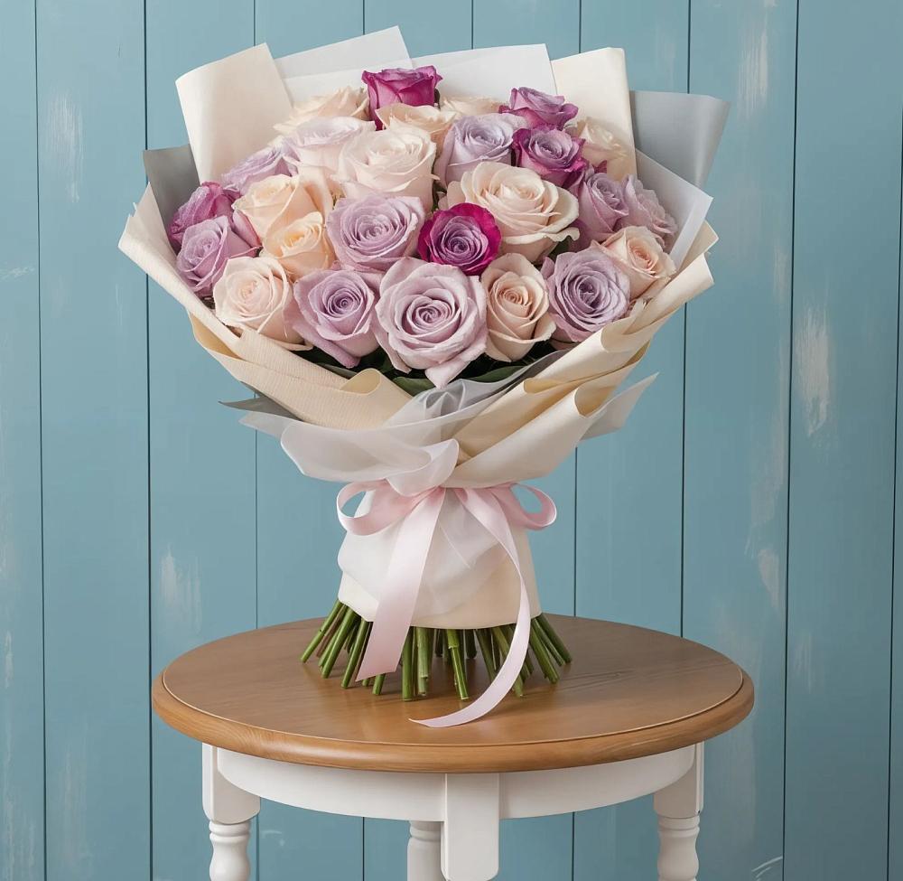 Букет цветов из: Розы в Тисули