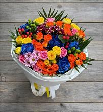 Букет цветов из:  Розы и Хризантемы в Тисули