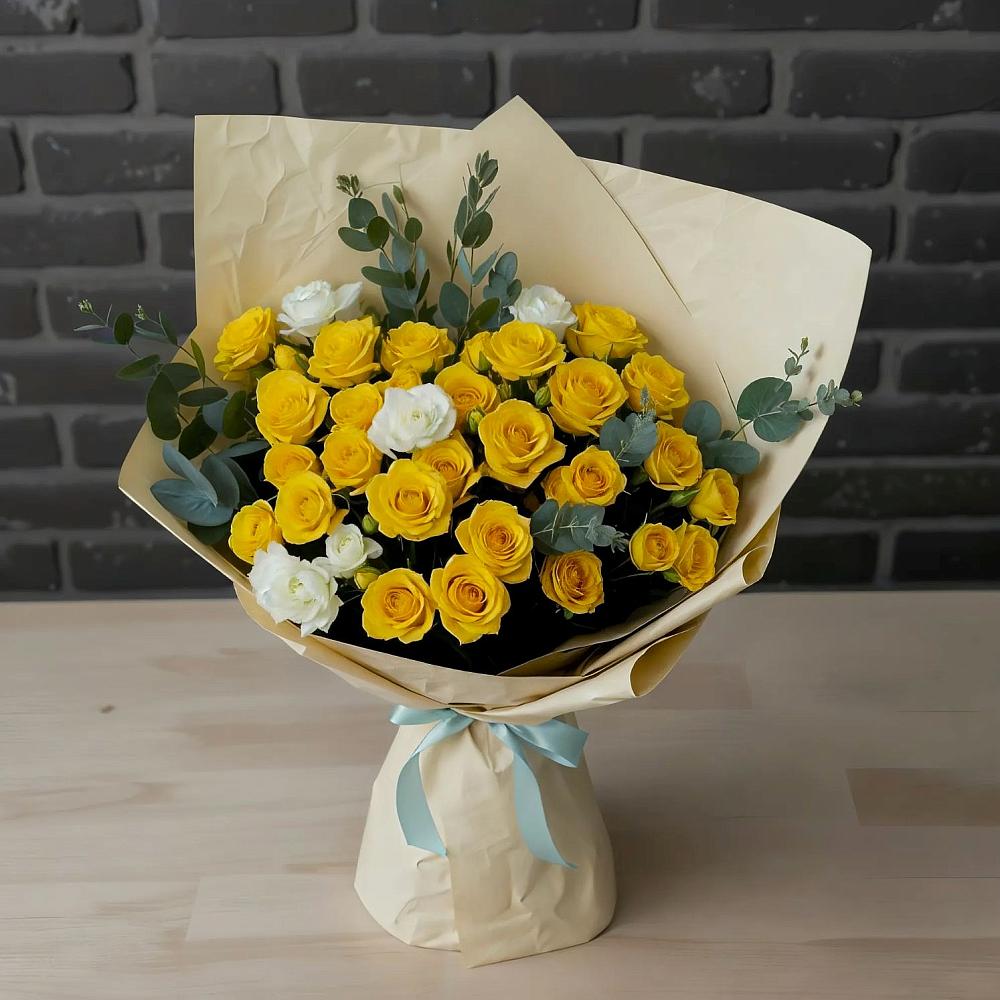 Букет цветов из: Розы в Тисули