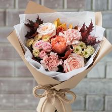 Букет цветов из:  Гвоздики, Хризантемы и Розы в Тисули