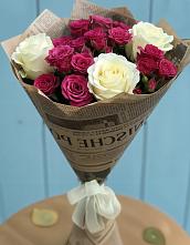 Букет цветов из:  Розы #REPLACE_PRED# Тисули