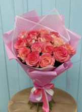 Букет 15 Розовых роз Равель #REPLACE_PRED# Тисули