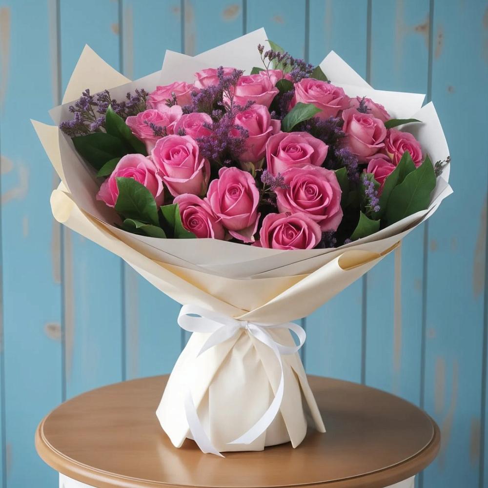 Букет цветов из: Розы в Тисули