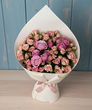 Букет цветов из:  Розы #REPLACE_PRED# Тисули